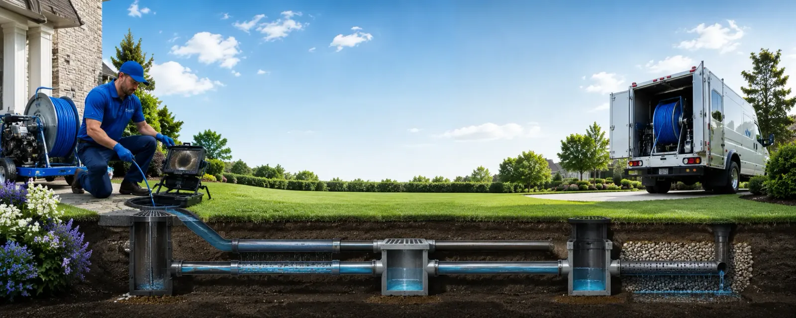 Outdoor drain cleaning information for Garden Plain, KS